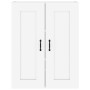 Glossy white hanging wall cabinet 69.5x32.5x90 cm by vidaXL, Sideboards - Ref: Foro24-812309, Price: 83,31 €, Discount: %