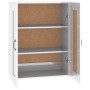 Glossy white hanging wall cabinet 69.5x32.5x90 cm by vidaXL, Sideboards - Ref: Foro24-812309, Price: 83,31 €, Discount: %