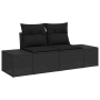 Juego de Sofá de Jardín de 11 Piezas con Cojines Ratán Poliéster Negro Acacia von , Outdoor-Sofas - Ref: Foro24-3362764, Prei...