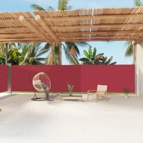 Red retractable side awning 180x1200 cm by vidaXL, Umbrellas - Ref: Foro24-318077, Price: 122,86 €, Discount: %