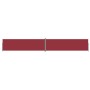 Toldo lateral retráctil rojo 180x1200 cm de vidaXL, Sombrillas - Ref: Foro24-318077, Precio: 102,11 €, Descuento: %