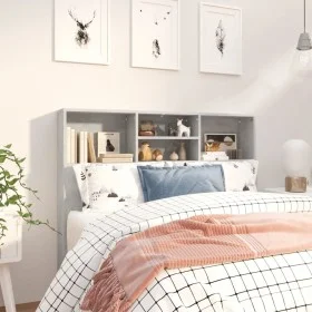 Concrete gray headboard furniture 120x19x103.5 cm by vidaXL, Headboards and footboards - Ref: Foro24-811857, Price: 54,93 €, ...