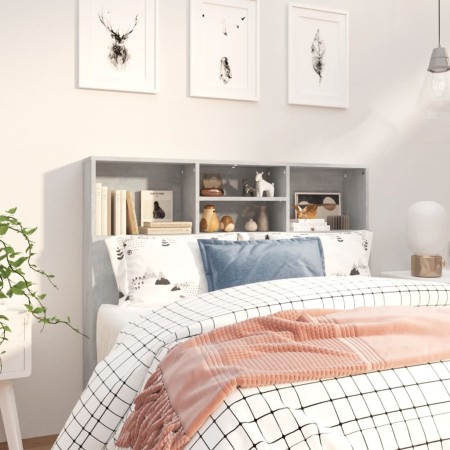 Betongraues Kopfteilmöbel 120x19x103,5 cm von vidaXL, Kopf- und Fußteile - Ref: Foro24-811857, Preis: 56,52 €, Rabatt: %