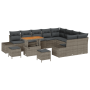 Juego de Sofás de Jardín de 12 Piezas con Cojines Gris Poliratán Acacia von , Outdoor-Sofas - Ref: Foro24-3362828, Preis: 798...
