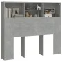Mueble cabecero gris hormigón 120x19x103,5 cm de vidaXL, Cabeceros y pies de cama - Ref: Foro24-811857, Precio: 56,00 €, Desc...