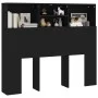 Mueble cabecero negro 120x19x103,5 cm de vidaXL, Cabeceros y pies de cama - Ref: Foro24-811854, Precio: 58,46 €, Descuento: %