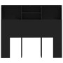 Mueble cabecero negro 120x19x103,5 cm de vidaXL, Cabeceros y pies de cama - Ref: Foro24-811854, Precio: 58,91 €, Descuento: %