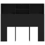 Mueble cabecero negro 120x19x103,5 cm de vidaXL, Cabeceros y pies de cama - Ref: Foro24-811854, Precio: 58,46 €, Descuento: %