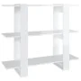 Glänzend weißes Regal/Raumteiler 100 x 30 x 87 cm von vidaXL, Bücherregale und Regale - Ref: Foro24-811553, Preis: 47,52 €, R...