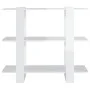 Glänzend weißes Regal/Raumteiler 100 x 30 x 87 cm von vidaXL, Bücherregale und Regale - Ref: Foro24-811553, Preis: 47,52 €, R...