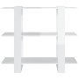 Glänzend weißes Regal/Raumteiler 100 x 30 x 87 cm von vidaXL, Bücherregale und Regale - Ref: Foro24-811553, Preis: 48,05 €, R...