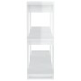 Glänzend weißes Regal/Raumteiler 100 x 30 x 87 cm von vidaXL, Bücherregale und Regale - Ref: Foro24-811553, Preis: 48,05 €, R...