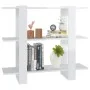 Glänzend weißes Regal/Raumteiler 100 x 30 x 87 cm von vidaXL, Bücherregale und Regale - Ref: Foro24-811553, Preis: 47,52 €, R...