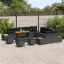 Juego de Sofá de Jardín de 14 Piezas con Cojines Poliratán Negro Acacia by , Outdoor sofas - Ref: Foro24-3362979, Price: 911,...