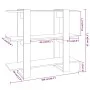 Glänzend weißes Regal/Raumteiler 100 x 30 x 87 cm von vidaXL, Bücherregale und Regale - Ref: Foro24-811553, Preis: 47,52 €, R...
