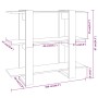 Glänzend weißes Regal/Raumteiler 100 x 30 x 87 cm von vidaXL, Bücherregale und Regale - Ref: Foro24-811553, Preis: 48,05 €, R...
