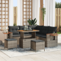 Juego de Sofá de Jardín de 8 Piezas con CojinesRatán Polímero Gris Acacia von , Outdoor-Sofas - Ref: Foro24-3363178, Preis: 4...