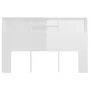 Glänzend weißes Kopfteilmöbel 160x19x103,5 cm von vidaXL, Kopf- und Fußteile - Ref: Foro24-811877, Preis: 72,59 €, Rabatt: %
