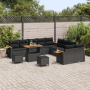 Juego de Sofá de Jardín de 13 Piezas con Cojines Negros de Poliratán de Acacia by , Outdoor sofas - Ref: Foro24-3363234, Pric...