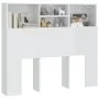 Glänzend weißes Kopfteilmöbel 120x19x103,5 cm von vidaXL, Kopf- und Fußteile - Ref: Foro24-811859, Preis: 63,19 €, Rabatt: %