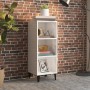 Hochglanzweißes Sperrholz-Sideboard 34,5 x 32,5 x 90 cm von vidaXL, Sideboards - Ref: Foro24-812390, Preis: 40,38 €, Rabatt: %