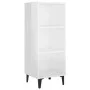 Aparador de madera contrachapada blanco brillo 34,5x32,5x90 cm de vidaXL, Aparadores - Ref: Foro24-812390, Precio: 39,97 €, D...