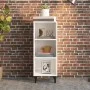 Aparador de madera contrachapada blanco brillo 34,5x32,5x90 cm de vidaXL, Aparadores - Ref: Foro24-812390, Precio: 39,97 €, D...