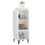 Aparador de madera contrachapada blanco brillo 34,5x32,5x90 cm de vidaXL, Aparadores - Ref: Foro24-812390, Precio: 39,97 €, D...