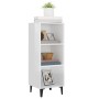 Hochglanzweißes Sperrholz-Sideboard 34,5 x 32,5 x 90 cm von vidaXL, Sideboards - Ref: Foro24-812390, Preis: 40,38 €, Rabatt: %