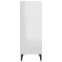 Aparador de madera contrachapada blanco brillo 34,5x32,5x90 cm de vidaXL, Aparadores - Ref: Foro24-812390, Precio: 39,97 €, D...