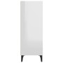 Hochglanzweißes Sperrholz-Sideboard 34,5 x 32,5 x 90 cm von vidaXL, Sideboards - Ref: Foro24-812390, Preis: 40,38 €, Rabatt: %
