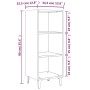 Aparador de madera contrachapada blanco brillo 34,5x32,5x90 cm de vidaXL, Aparadores - Ref: Foro24-812390, Precio: 40,32 €, D...