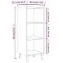 Aparador de madera contrachapada blanco brillo 34,5x32,5x90 cm de vidaXL, Aparadores - Ref: Foro24-812390, Precio: 39,97 €, D...