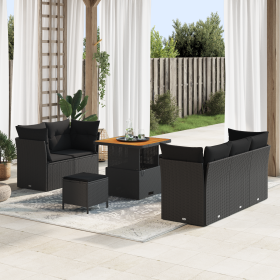 Conjunto de Sofá de Jardín de 8 Piezas con