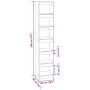 Shelving/space divider Sonoma oak color 40x30x198 cm by vidaXL, Bookcases and shelves - Ref: Foro24-811640, Price: 73,63 €, D...