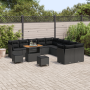Juego de Sofá de Jardín de 13 Piezas con Cojines de Ratán Polipropileno Negro von , Outdoor-Sofas - Ref: Foro24-3363494, Prei...