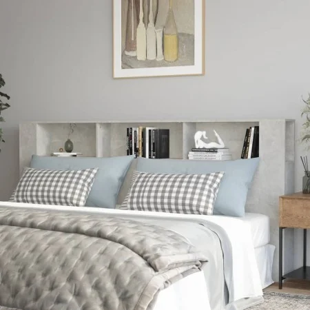 Concrete gray headboard furniture 220x18.5x104.5 cm by vidaXL, Headboards and footboards - Ref: Foro24-811965, Price: 87,33 €...
