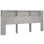 Betongraues Kopfteilmöbel 220x18,5x104,5 cm von vidaXL, Kopf- und Fußteile - Ref: Foro24-811965, Preis: 88,64 €, Rabatt: %