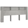Mueble cabecero gris hormigón 220x18,5x104,5 cm de vidaXL, Cabeceros y pies de cama - Ref: Foro24-811965, Precio: 87,29 €, De...