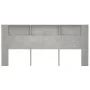 Concrete gray headboard furniture 220x18.5x104.5 cm by vidaXL, Headboards and footboards - Ref: Foro24-811965, Price: 87,33 €...