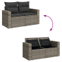Juego de Sofá de Jardín de 11 Piezas con Cojines en Gris Rattan de Polietileno Acacia by , Outdoor sofas - Ref: Foro24-336353...