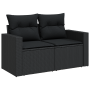 Juego de sofá de jardín de 12 piezas con cojines Poliratán negro Acacia by , Outdoor sofas - Ref: Foro24-3363604, Price: 839,...