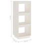 Regal/Raumteiler aus weißem Kiefernholz, 40 x 35 x 103 cm von vidaXL, Bücherregale und Regale - Ref: Foro24-810845, Preis: 45...
