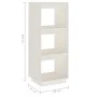 White pine wood shelf/space divider 40x35x103 cm by vidaXL, Bookcases and shelves - Ref: Foro24-810845, Price: 45,42 €, Disco...