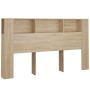 Mueble cabecero color roble Sonoma 180x18,5x104,5 cm de vidaXL, Cabeceros y pies de cama - Ref: Foro24-811946, Precio: 89,29 ...