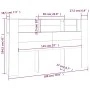 Kopfteilmöbel aus Sonoma-Eiche, 180 x 18,5 x 104,5 cm von vidaXL, Kopf- und Fußteile - Ref: Foro24-811946, Preis: 86,62 €, Ra...