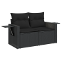 Juego de Sofás de Jardín de 11 Piezas con Cojines Negro Poliratán Acacia by , Outdoor sofas - Ref: Foro24-3363674, Price: 888...