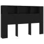 Mueble cabecero negro 160x18,5x104,5 cm de vidaXL, Cabeceros y pies de cama - Ref: Foro24-811935, Precio: 67,23 €, Descuento: %