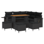 Juego de Sofás de Jardín de 9 Piezas con Cojines Negro Poliratán von , Outdoor-Sofas - Ref: Foro24-3363699, Preis: 601,47 €, ...