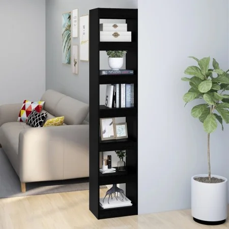 Bookshelf / room divider black 40x30x198 cm by vidaXL, Bookcases and shelves - Ref: Foro24-811638, Price: 91,36 €, Discount: %